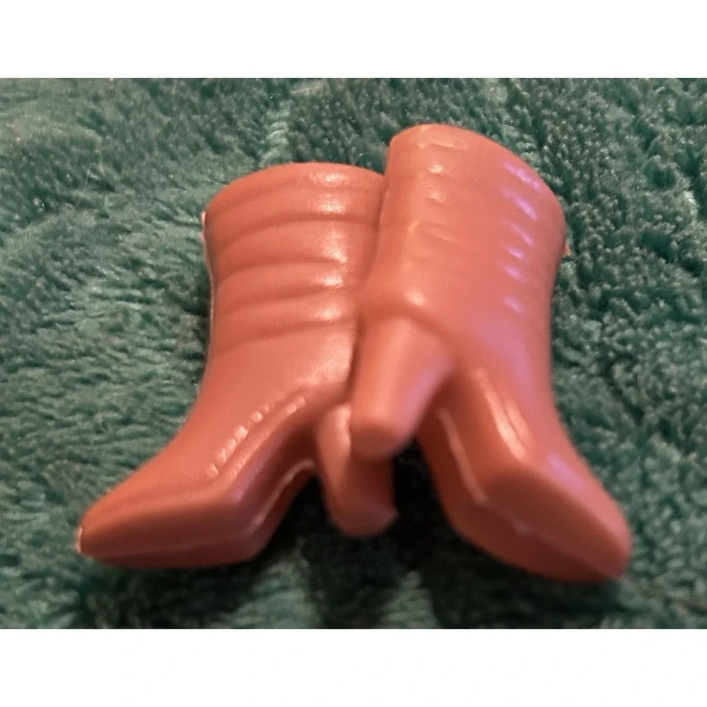Vintage Plastic Barbie Doll Brown Ankle Boots